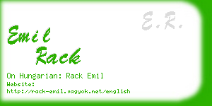 emil rack business card